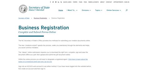 ncsois|Business Registration .